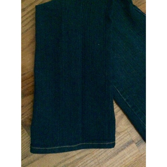 "Gene Culture"BLINGED Denim Mid Rise Boot Cut Dark Wash Women Jeans 31"x31" Sz4 - Picture 12 of 12